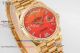 swiss copy rolex  day date  Carnelian dial yellow gold watch (2)_th.jpg